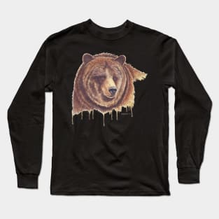 Grizzly portrait Long Sleeve T-Shirt